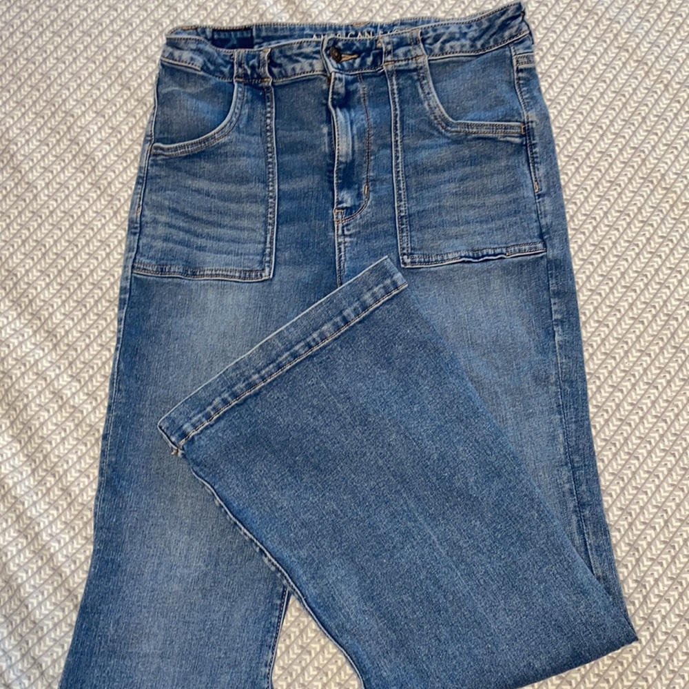 American Eagle Outfitters Women's Boot Cut Jeans - Blue